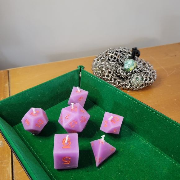 Homemade Beeswax Dice Candles - Set of 6 - Picture 6 of 8